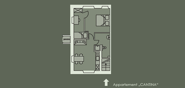 Grundriss - Appartement Cantina