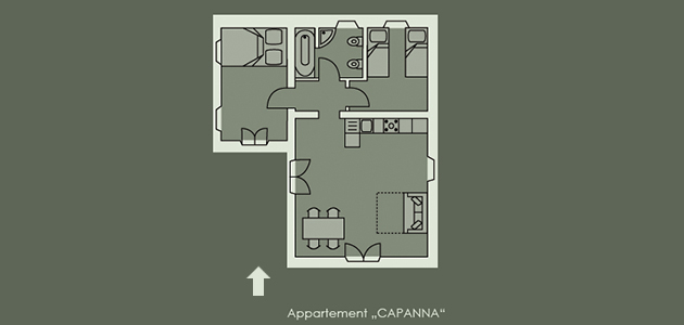 Grundriss - Ferienhaus Capanna