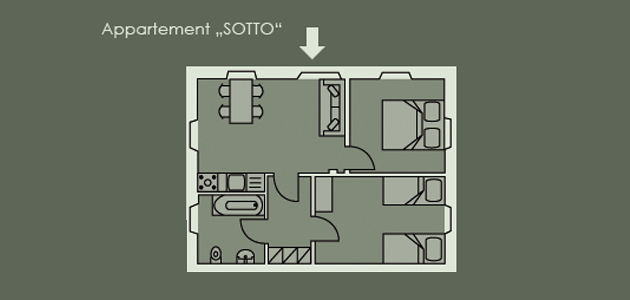 Grundriss - Appartement Sotto