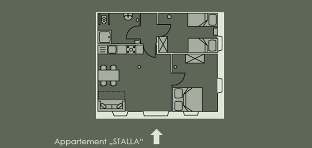 Grundriss - Appartement Stalla