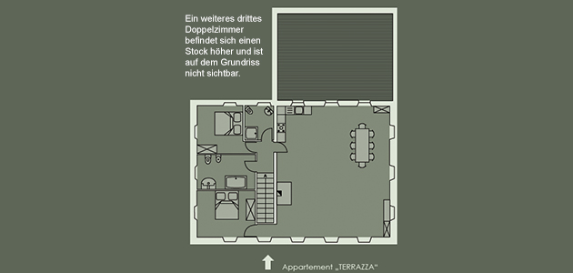 Grundriss - Appartement Terrazza